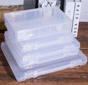 透明塑料大号a4纸文件，收纳盒票据资料，工具书证件整理储物盒长方形