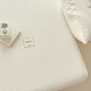 A类全棉华夫格床笠2023席梦思床垫保护罩纯棉床单防滑款床罩