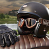 bell碳纤维头盔复古哈雷摩托车，机车男女夏季骑行半盔四季通用贝尔