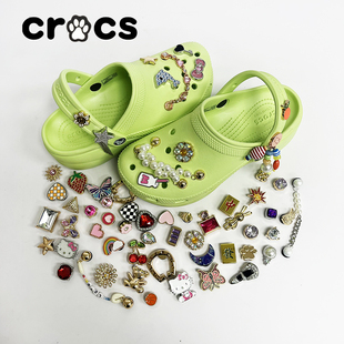 crocs洞洞鞋金属鞋花卡骆驰鞋上装饰品鞋，配件diy创意搭配水钻