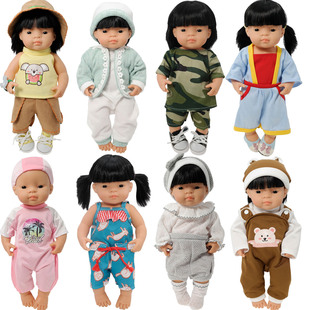 38厘米胖男娃衣服玩具，婴幼儿服饰适用于miniland西班牙穿带过家家