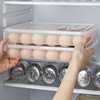 麦宝隆0879鸡蛋盒24格大号鸡蛋托带盖装鸡蛋，收纳盒厨房冰箱保鲜