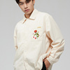 zoomlens原创韩版手绘刺绣玫瑰，花朵肌理感长袖宽松男女同款衬衫