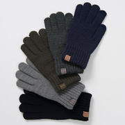 针织 男士手套冬季保暖 冬天可以用玩手机手套触摸屏薄款男冬学生