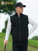 美国PGA高尔夫服装马甲男士秋冬外套防风保暖棉服运动男装衣服