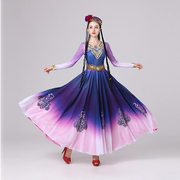 新疆表演服维族裙子新疆舞蹈裙少数民族服装成人艺考女维吾族服饰