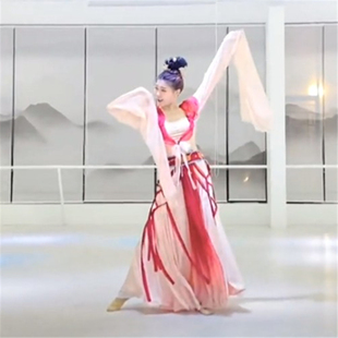 古典舞演出服女盛世宴歌舞蹈服中国风，水袖汉唐服装大摆裙成人飘逸