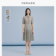 VGRASS维格娜丝23夏季商场同款连衣裙VSL2O22640