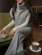 直邮韩国东大门女装，2024春季毛衣羊毛，针织长裤子时尚套装