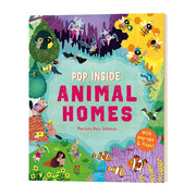 弹出式立体翻翻书 动物之家 英文原版绘本 Pop Inside Animal Homes 精装 儿童知识百科 英文版进口原版英语书籍