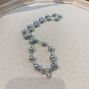 饰品施华洛海水色灰珍珠两戴项链D1123（满9.9元）
