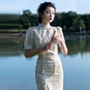 新中式改良旗袍上衣国风，盘扣汉元素，日常女夏两件套复古半身裙套装
