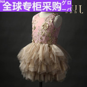 日本RY君设计 女童晚礼服高贵儿童生日主持人钢琴演出花童蓬