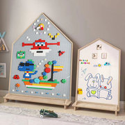 儿童磁性画板大颗粒玩具积木墙白板家用黑板M宝宝涂鸦无尘生日礼