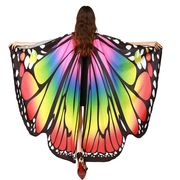 成人舞蹈演出蝴蝶翅膀彩虹色肚皮舞表演道具摄影写真大翅膀Wing