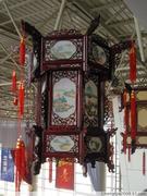 中式古典红木仿古宫灯，六角龙头木艺，雕刻吊灯古典木艺羊皮灯笼