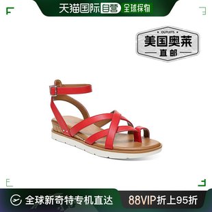style & co.Darlaa 女式人造皮革缓冲鞋床系带高跟鞋 - 红色光滑
