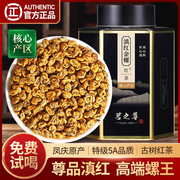 尊品滇红金螺王特级(王特级)5a单芽古树红茶云南凤庆滇红高端茶叶罐装500g