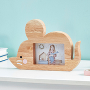 相框摆台儿童实木摆件照片展示定制宝宝北欧风创意相架桌面装饰品