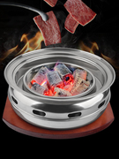 韩式炭烤炉商用大号碳烤炉，家用烧烤炉圆形木炭烧肉炉日式烤肉炉