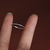 小张的故事s925银戒指女小众，设计简约冷淡素细圈尾戒小指时尚个性