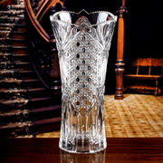 高斯（Glass）水晶玻璃花瓶欧式古典现代简约透明花器摆件客厅卧