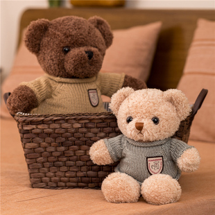 正版泰迪熊公仔玩偶小熊布娃娃，毛绒玩具情人节送女友儿童生日礼物