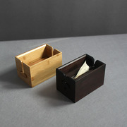 竹木纸巾盒客厅创意简约抽纸盒，餐巾纸收纳盒茶几桌面约200抽