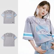 韩国umbro茵宝圆领短袖t恤 透气网面 字母设计 时尚嘻哈休闲