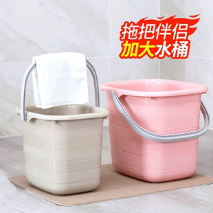 塑料加厚长方形手提储水桶大号，家用拖把泡脚桶塑料桶小方桶洗衣桶