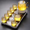 花茶壶套装水果下午茶耐热玻璃花草茶具，茶壶茶杯蜡烛加热底座烛台