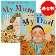 我爸爸我妈妈2册合集英文原版绘本 My Mum My Dad(Anthony Browne)  安东尼布朗进口平装书3-6岁家庭关系情商管理