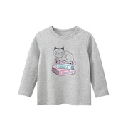 三折专区丨丨品牌折扣，店童装可爱小猫长袖，t恤休闲秋