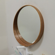 厂北欧圆形浴室镜子卫生间，洗漱台梳妆化妆玄关，装饰壁挂圆镜子挂新