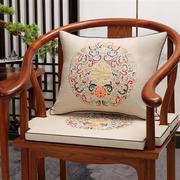 中式红木椅子坐垫太师椅圈椅实木家具官帽茶椅座垫乳胶沙发垫