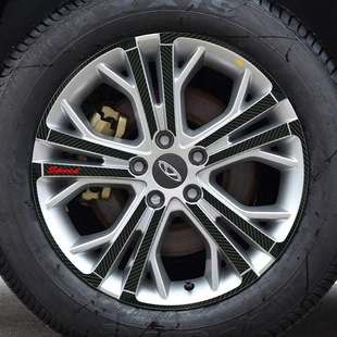 瑞虎轮廓车轮适用奇瑞3轮毂贴纸瑞虎3个性改装贴膜钢圈划痕遮挡。