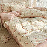 韩式公主风四件套学生宿舍少女小清新床单被套三件套床笠床上用品