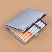 男士超薄金属不锈铁烟夹烟盒20支装创意防压防潮香於盒子礼物