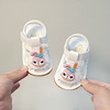 夏季女宝宝凉鞋叫叫鞋0-1-2岁软底，婴儿鞋幼儿防滑防踢卡通学步鞋