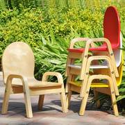 儿童椅幼儿园宝宝小椅子靠背椅小孩扶手椅凳子，简约实木家居小板凳