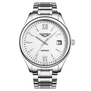 瑞士全自动机械镂空钢带手表品牌男士商务女士精钢夜光国产腕表