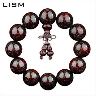 lism野生印度老料爆满金星，小叶紫檀手串，2.0男款1.8佛珠15mm手链