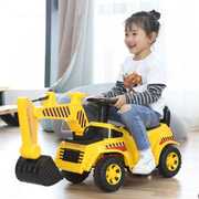 儿童挖土机可坐可骑挖掘机玩具宝宝滑行小孩，四轮工程车1-5岁