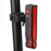 自行车激光尾灯夜间骑行装备单车配件USB充电山地车尾灯警示灯