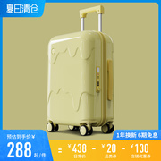 漫游行李箱拉链款拉杆箱轻便登机手提皮箱旅行箱子20寸24男女