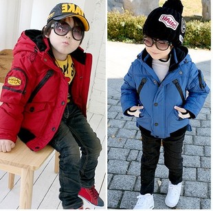  加厚童装冬装外套韩版反季防风镜眼镜棉服儿童棉衣男童棉袄