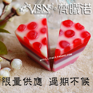 【樱桃皂】椰奶蛋糕皂150G 温和清洁美白 补水 淡化黑色素 手工皂