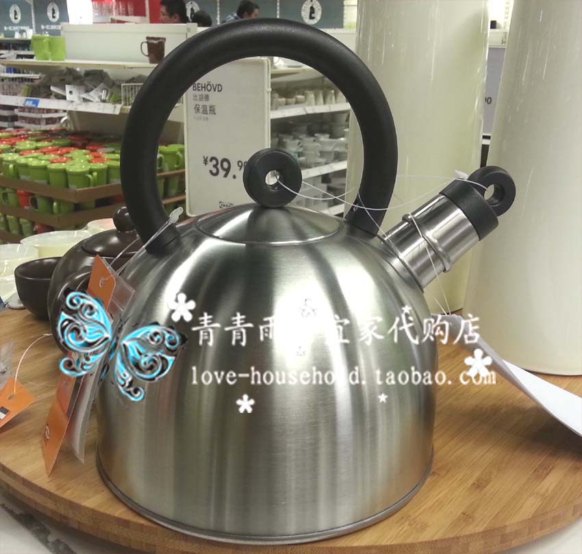 大连宜家瓦腾特鸣叫水壶不锈钢2公升|msdalam kategori dapur/memasak Appliances, memasak Appliances, Periuk belanga/Pot/cerek, cerek - dari Buy2taobao.com untuk memberikan perkhidmatan ejen Taobao profesional membeli