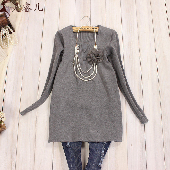 灵睿儿秋冬<em>孕妇</em>长袖<em>毛衣孕妇</em>上衣小鹿孕妇装打