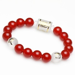  开光红玛瑙六度六合辰酉精进佛手链属龙属鸡者蛇年助运物